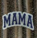 silver + blue varsity mama