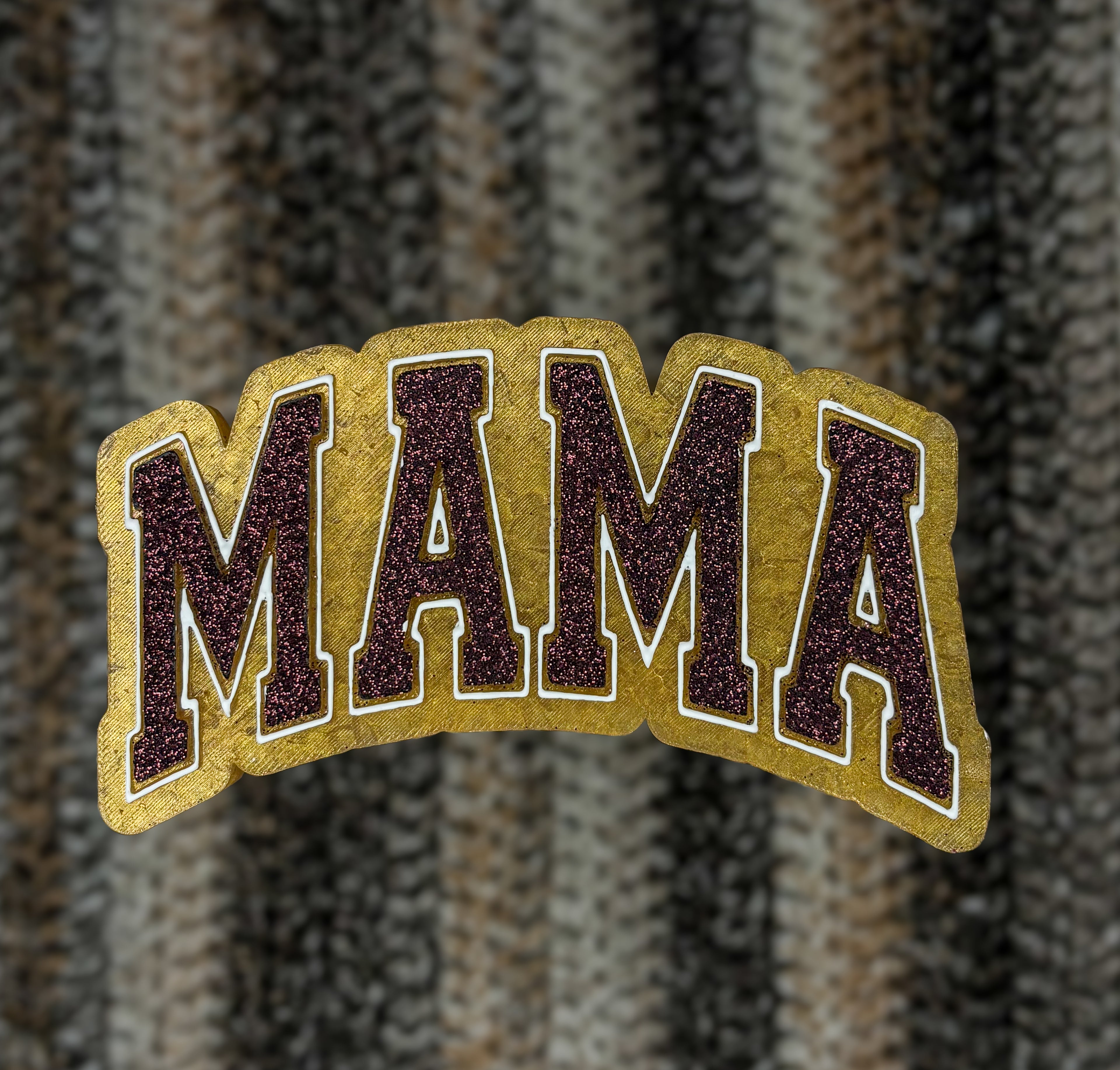 gold + maroon varsity mama