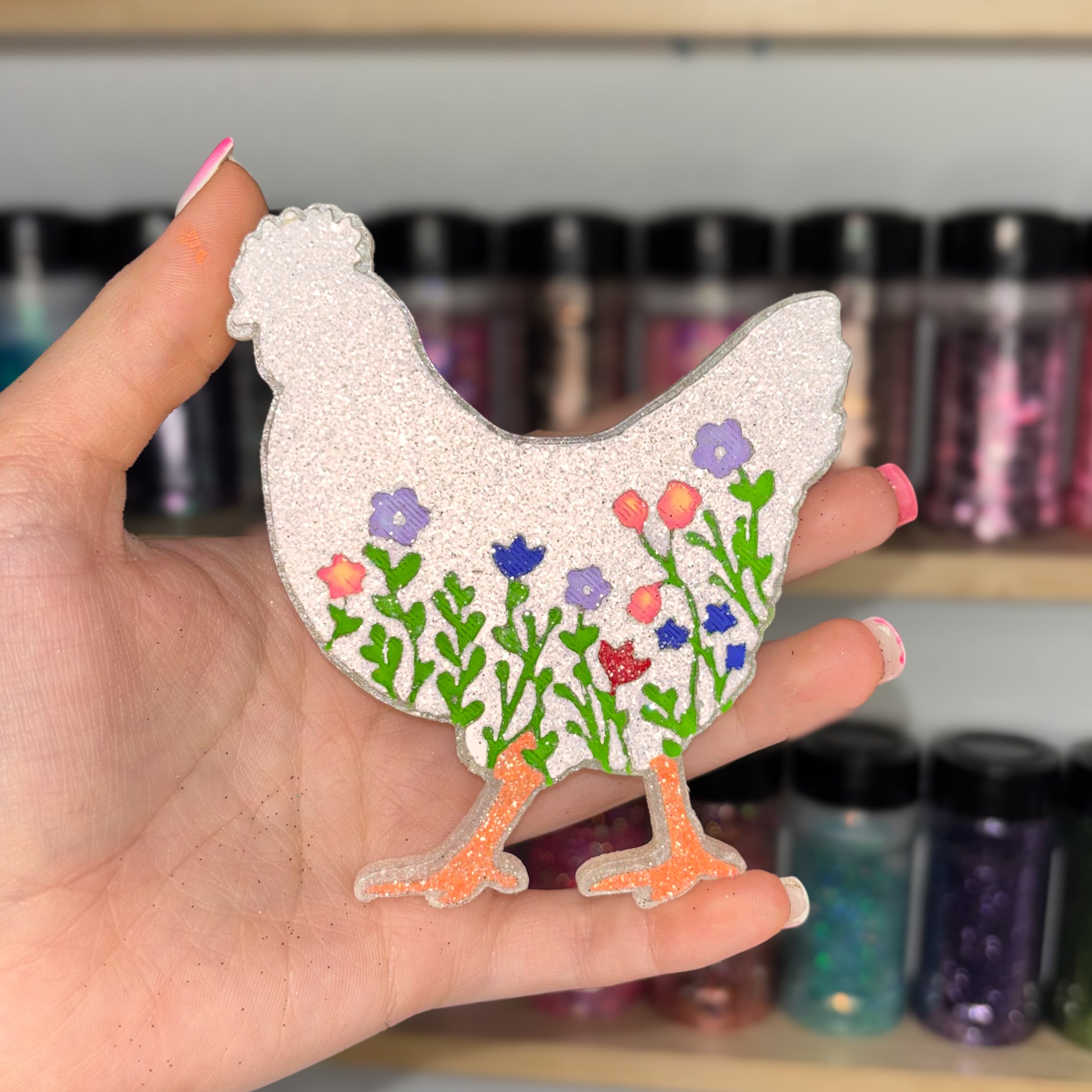 floral chicken